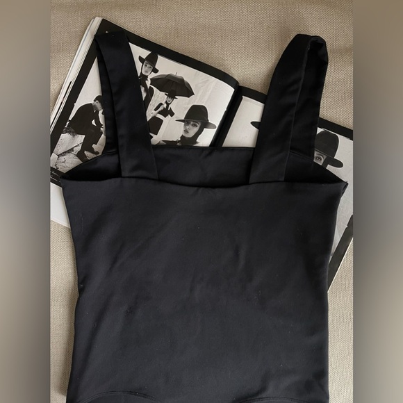 Abercrombie & Fitch Seamless Square Neck Bodysuit In Black Size M - Picture 7 of 10